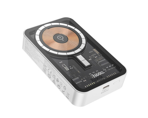 Універсальна Мобільна Батарея Power Bank Hoco Q10A PD20W Wireless Fast Charging 10000mAh Колір Білий 6931474785091 ma33683_3248052