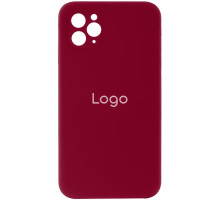 Чохол Silicone Case Full Size with Frame для iPhone 11 Pro Max Колір 56, Wine red 2020000222323