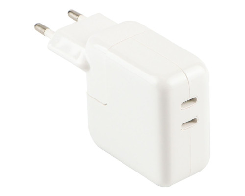 Мережевий Зарядний Пристрій Apple Dual Type‑C PD25W+PD25W Total 50W 1:1 Колір Бiлий 194253337331