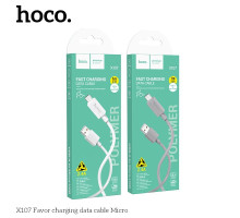 Кабель USB Hoco X107 Micro 2.4A Колір Бiлий 6942007626286