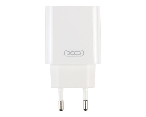 Мережевий Зарядний Пристрій XO L103 1USB QC 18W+USB to Type-C Колір Білий 6920680832156