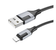 Кабель USB Borofone BX101 Creator Lightning 2.4A Колір Чорний 6941991108235