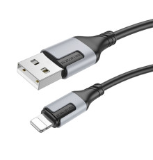 Кабель USB Borofone BX101 Creator Lightning 2.4A Колір Чорний 6941991108235