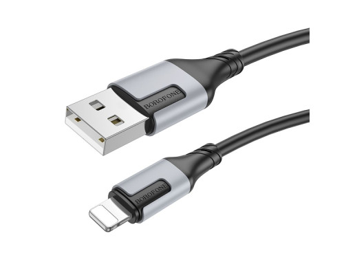 Кабель USB Borofone BX101 Creator Lightning 2.4A Колір Чорний 6941991108235