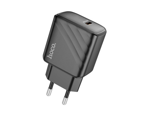 Мережевий Зарядний Пристрій Hoco CS22A 1USB-C PD/QC 30W Колір Чорний 6942007609913