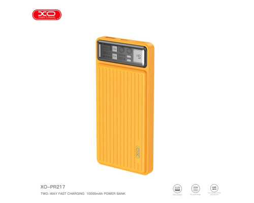 Універсальна Мобільна Батарея Power Bank XO PR217 PD20W+QC22.5W 10000 mAh Колір Жовтий 6920680846153 ma32873_3346550
