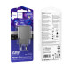 Мережевий Зарядний Пристрій Hoco CS25A 1USB-C/1USB PD/QC 20W Колір Чорний 6942007639781 ma35881_3605551