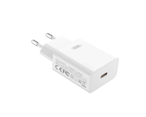 Мережевий Зарядний Пристрій XO L126 1USB-C PD/QC 20W Колір Білий 6920680846894