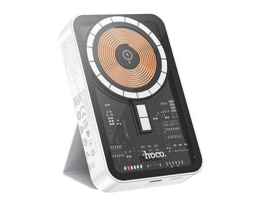 Універсальна Мобільна Батарея Power Bank Hoco Q10A PD20W Wireless Fast Charging 10000mAh Колір Білий 6931474785091 ma33683_3248052