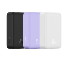 Універсальна Мобільна Батарея Power Bank Baseus Magnetic Mini Wireless Fast Charge 20W 20000 mAh (PPCX1500xx) Колір Бiлий, 02 6932172628796