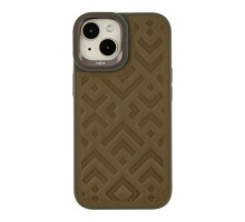 Чохол Kajsa Briquette Collection Rhombus для iPhone 15 Колір Olive 4894505170230