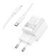 Мережевий Зарядний Пристрій Hoco C146A 1USB-C PD/QC 20W+Type-C to Lightning Колір Бiлий 6942007630252 ma35278_3345664