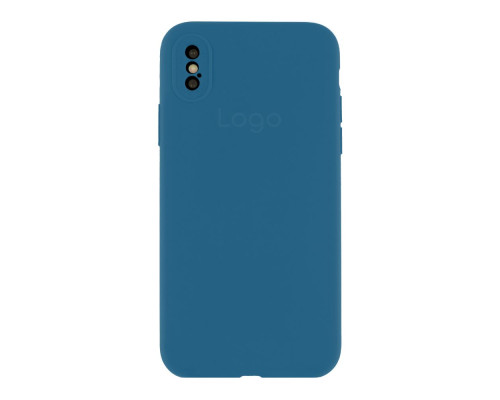 Чохол Silicone Case Full Size with Frame для iPhone X/Xs Колір 08.Dark Blue 2020000444411 ma36210_3607105
