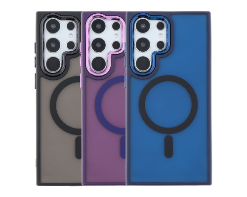 Чохол TPU+PC Space Magnetic Color with Magsafe для Samsung Galaxy S23 Ultra 5G (S918) Колір Dark Blue 2020000437031 ma35377_3345921