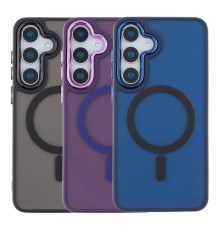 Чохол TPU+PC Space Magnetic Color with Magsafe для Samsung Galaxy S24 FE 5G (S721) Колір Purple 2020000442820 ma35382_3345971