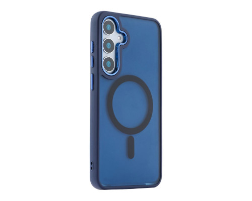 Чохол TPU+PC Space Magnetic Color with Magsafe для Samsung Galaxy S24 FE 5G (S721) Колір Dark Blue 2020000436911 ma35382_3345966