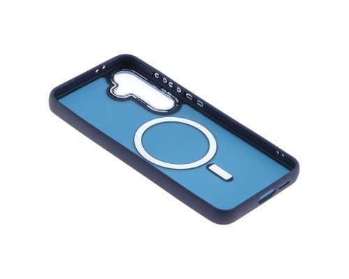 Чохол TPU+PC Space Magnetic Color with Magsafe для Samsung Galaxy S24 FE 5G (S721) Колір Dark Blue 2020000436911 ma35382_3345966