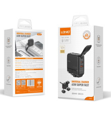 Мережевий Зарядний Пристрій LDNIO Q2618 GAN 65W+Type-C to Type-C Колір Чорний 6933138603031 ma37443_3611730