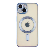 Чохол TPU Metallic Chrome Full Camera with Magsafe для iPhone 16 Chrome Blue ma36189_3606929 2020000451341