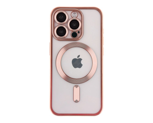 Чохол TPU Metallic Chrome Full Camera with Magsafe для iPhone 16 Pro Max Колір Chrome Rose 2020000451167 ma36191_3606949