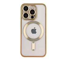 Чохол TPU Metallic Chrome Full Camera with Magsafe для iPhone 16 Pro Chrome Gold ma36190_3606939 2020000451266