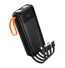 Універсальна Мобільна Батарея Power Bank Hoco 151A Spirit dual lighting four-cable 20000mAh Колір Чорний 6942007653374 ma37747_3664698