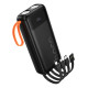 Універсальна Мобільна Батарея Power Bank Hoco 151A Spirit dual lighting four-cable 20000mAh Колір Чорний 6942007653374 ma37747_3664698