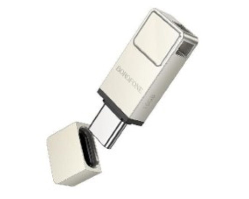 USB флеш-накопичувач Borofone BUD6 32GB Elegance mini USB3.0+Type-C Колір Чорний 6941991119071 ma37740_3664681