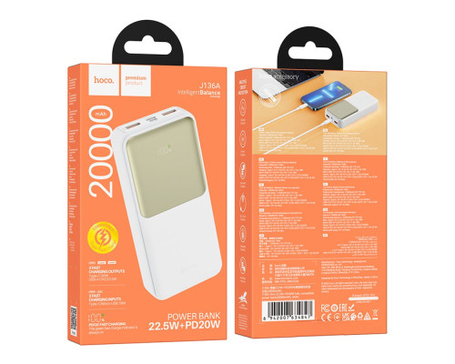 Універсальна Мобільна Батарея Power Bank Hoco J136A Sirui 22.5W+PD20W 20000 mAh Колір Чорний 6942007634830 ma36642_3608768