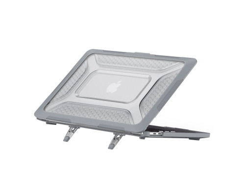 Накладка TPU+PC Hex Shield for MacBook Air 15" 2025/2024/2023 (M4 A3114/M3 A3114/M2 A2941) Колір Black 2020000472926 ma36658_3608825