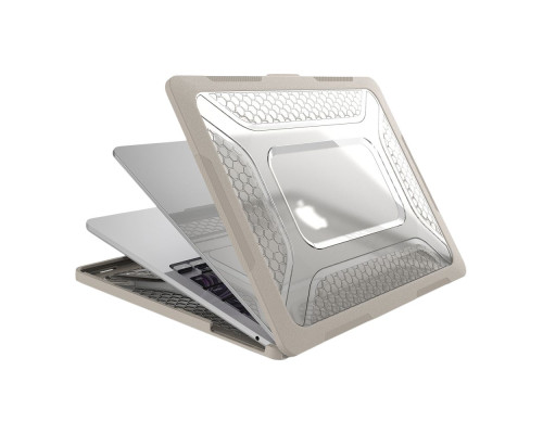 Накладка TPU+PC Hex Shield for MacBook Air 15" 2025/2024/2023 (M4 A3114/M3 A3114/M2 A2941) Колір Black 2020000472926 ma36658_3608825