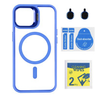 Чохол TPU+PC+Metal Stand Case with MagSafe and Camera Lenses для iPhone 16 Pro Max Blue ma36952_3609641 2020000468929