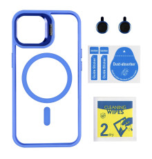 Чохол TPU+PC+Metal Stand Case with MagSafe and Camera Lenses для iPhone 16 Pro Max Колір Blue 2020000468929 ma36952_3609641