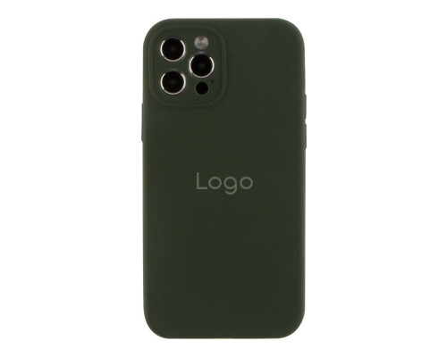 Чохол Silicone Case Full Size with Frame для iPhone 12 Pro Колір 55.Pine Green 2020000480525 ma25211_1601067