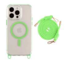 Чохол TPU+PC LanyardCase with MagSafe для iPhone 14 Pro Max Fluorescent Green ma37091_3610304 2020000477310
