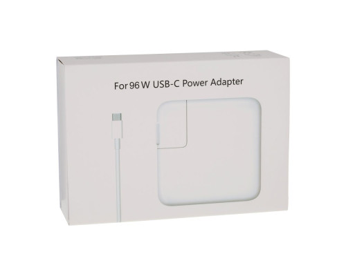 Мережевий Зарядний Пристрій Macbook USB-C PD96W NO LOGO М'ята упаковка Колір Бiлий 2020000493792 ma38837_3868594