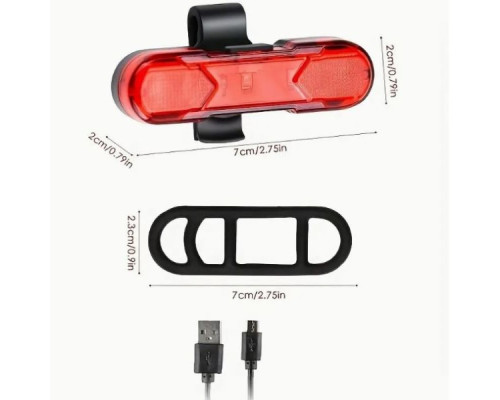 Задній Ліхтар для Велосипеда AS1010 Led М'ята упаковка Колір Чорний 2020000494744 ma38848_3869986