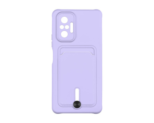 Чохол TPU Colorfull Pocket Card для Xiaomi Redmi Note 10 Pro / 10 Pro Max 4G Колір 39.Elegant purple 2020000357568