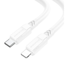 Кабель USB Borofone BX81 PD Type-C to Lightning Колір Білий 6974443386042