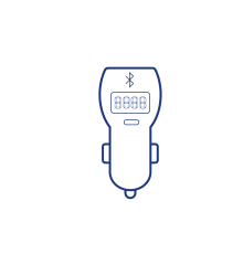 FM-трансмітер Borofone BC48 Broad QC3.0 car BT FM transmitter Колір Чорний