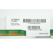 Матриця 15.6 LP156WH4-TLN1 (1366*768, 40pin LED, NORMAL, глянцева, роз'єм ліворуч знизу) для ноутбука (renew) NBB-33269