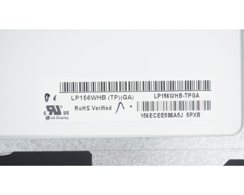 Матриця 15.6 LP156WHB-TPGA (1366*768, 30pin(eDP), LED, SLIM(вертикальні вушки), глянець, роз'єм праворуч знизу) для ноутбука (renew) NBB-62498