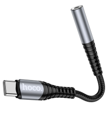Перехідник Hoco LS33 Type-C to 3.5мм metal gray PLS-00-00106147