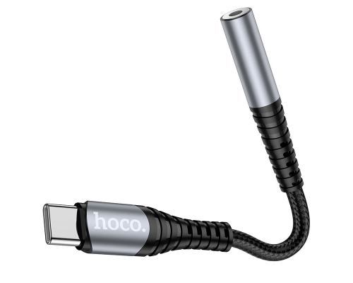 Перехідник Hoco LS33 Type-C to 3.5мм metal gray PLS-00-00106147