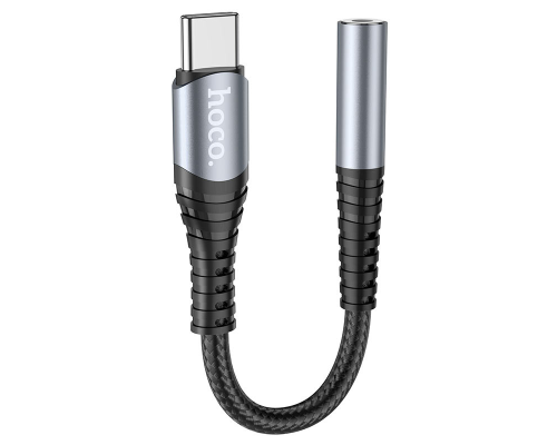 Перехідник Hoco LS33 Type-C to 3.5мм metal gray PLS-00-00106147