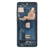 Дисплей Samsung G988 Galaxy S20 Ultra з сенсором та рамкою black (OLED) (Big size) PLS-00-00133328