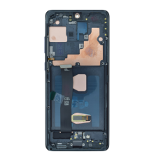 Дисплей Samsung G988 Galaxy S20 Ultra з сенсором та рамкою black (OLED) (Big size) PLS-00-00133328