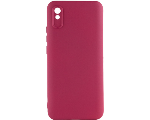 Чохол Silicone Cover Full Camera Xiaomi Redmi 9A marsala PLS-00-00118593