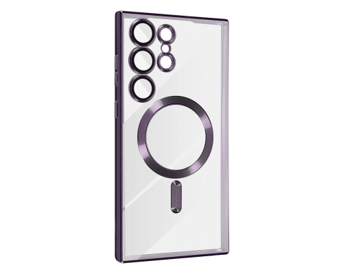 Чохол Fashion Case with MagSafe Full Camera Samsung S918 Galaxy S23 Ultra purple PLS-00-00120151