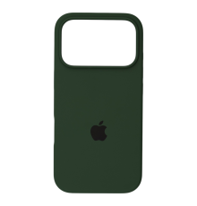Чохол Silicone Case Full Protective iPhone 17 Pro dark green (УЦІНКА) PLS-00-00147703